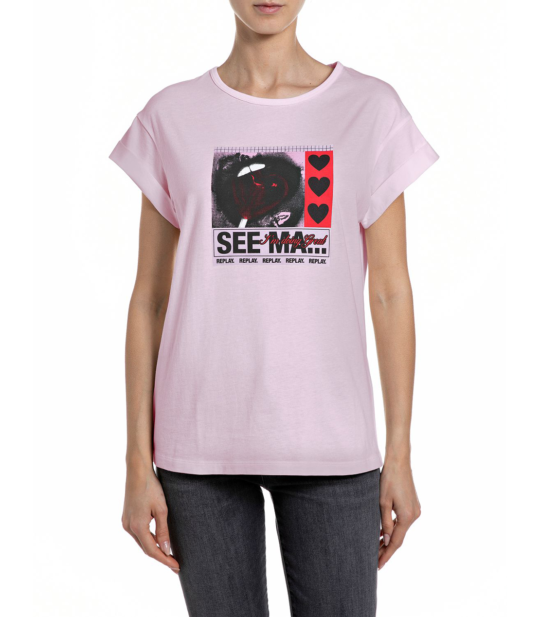 コットンジャージーPOP ART Tシャツ